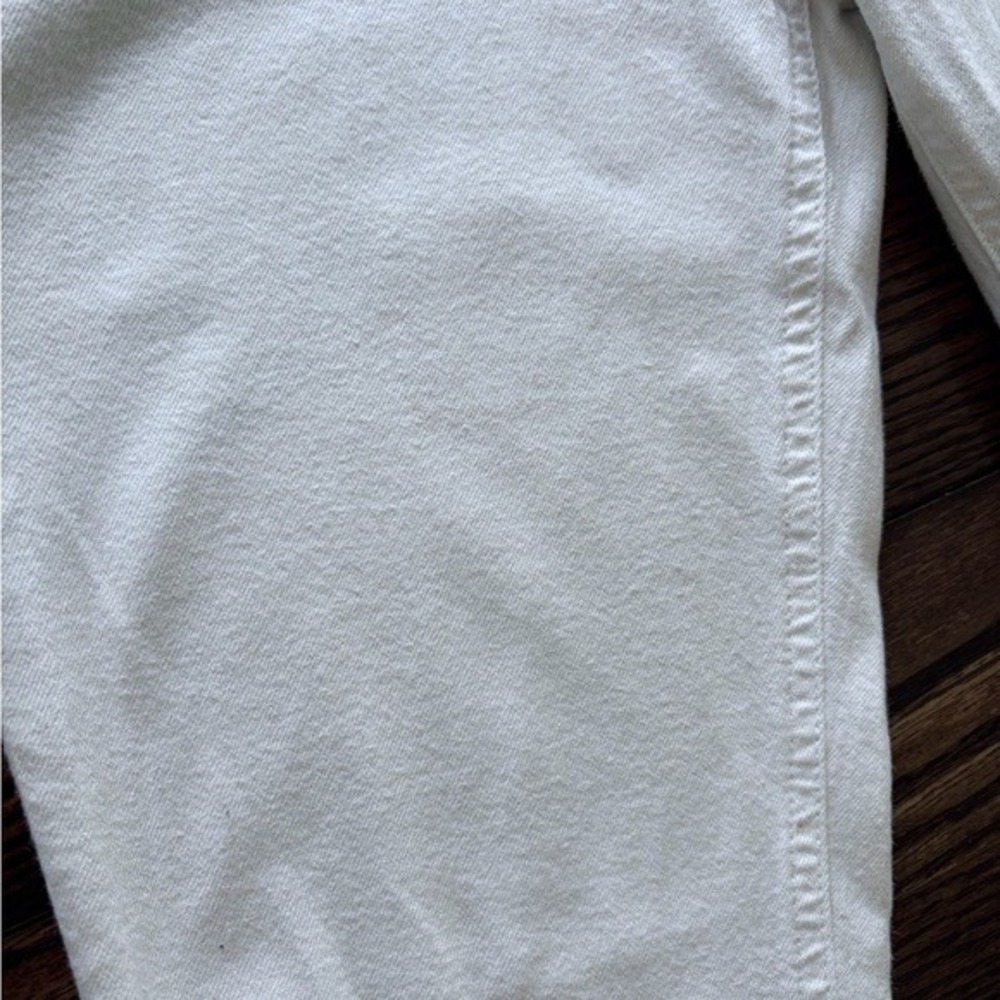 Rag & Bone Zipper Capri White Distressed Skinny Jeans Size 28 Ankle Zip - Picture 7 of 7
